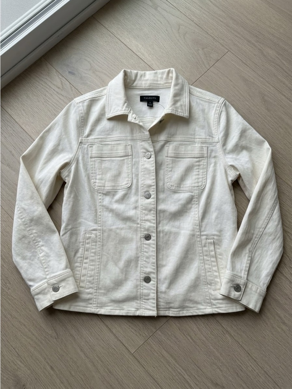 Talbots white Denim Jacket